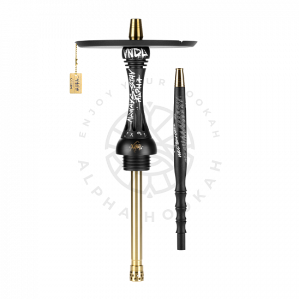 Кальян Alpha Hookah X VNDL Jet Black Чёрный (42 см) в Луганске