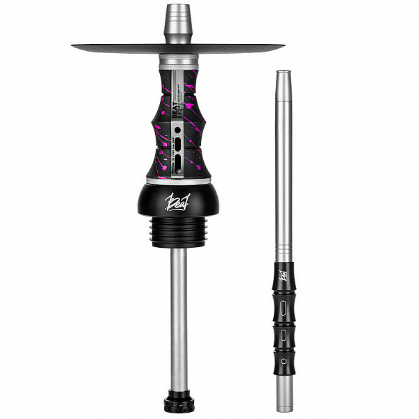 Кальян Alpha Hookah Beat Splash Grumpy прозрачная колба (Черный,Розовый, 40 см) в Луганске