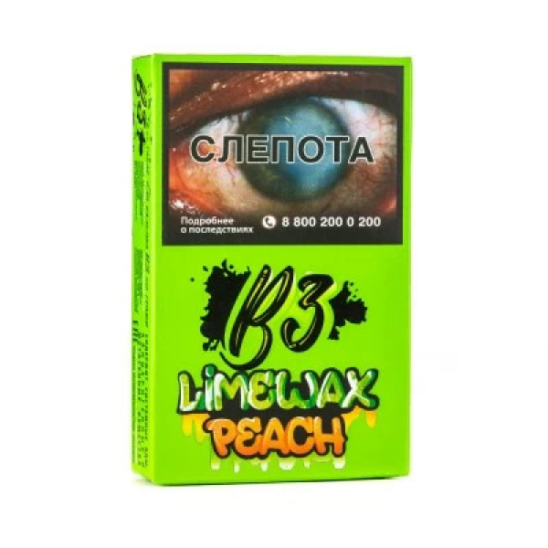 Табак B3 Limewax peach (Персик Лайм) 50 гр в Луганске