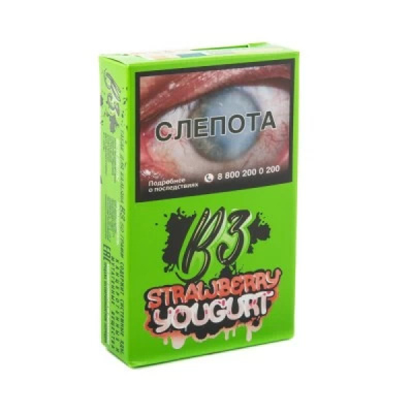 Табак B3 Strawberry Youghurt (Клубничный Йогурт) 50 гр в Луганске