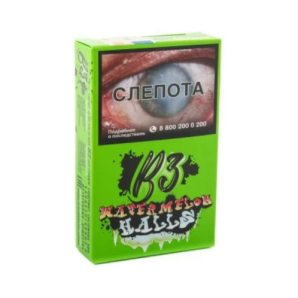 Табак B3 Watermelon Halls (Ледяной Арбуз и Дыня) 50 гр в Луганске