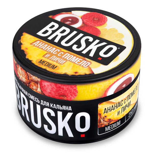 Смесь BRUSKO АНАНАС С ПОМЕЛО И ЛИЧИ (MEDIUM) 250 гр в Луганске