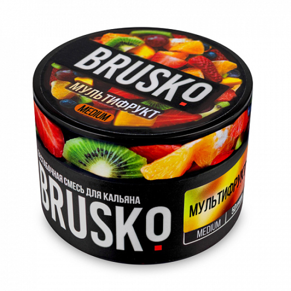 Смесь Brusko Medium Мультифрукт 50 грамм в Луганске