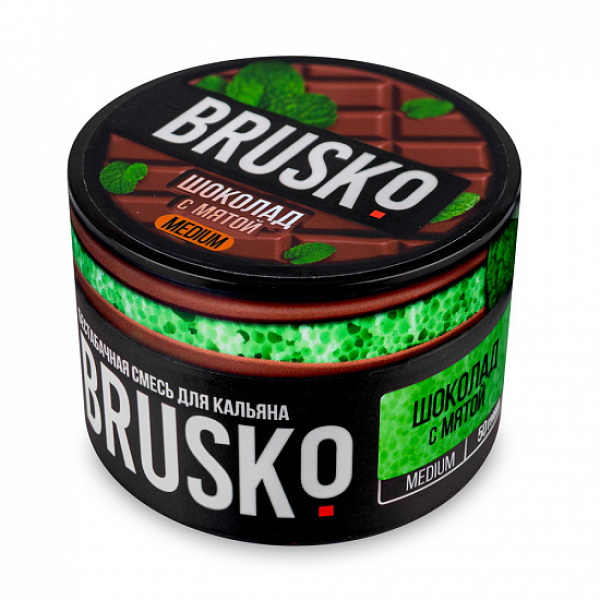 Смесь Brusko Medium Шоколад с мятой 50 грамм в Луганске