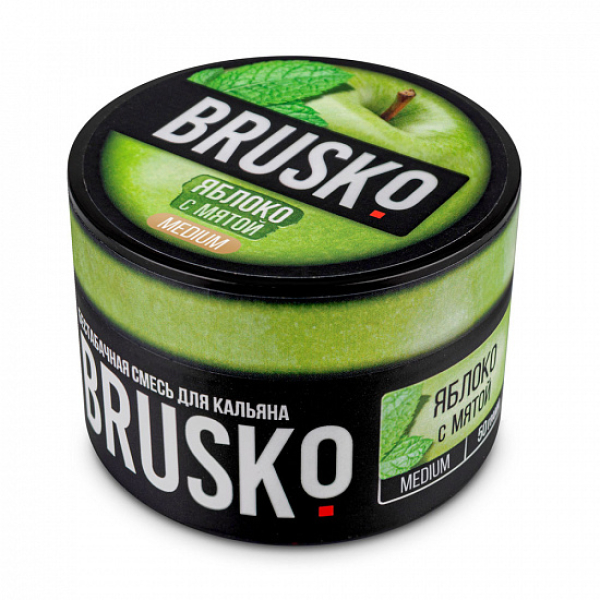 Смесь Brusko Medium Яблоко с мятой 50 грамм в Луганске