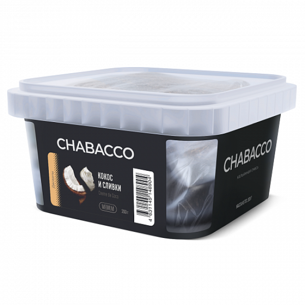 Смесь Chabacco Medium Creme De Coco (Кокос И Сливки) 200 гр в Луганске