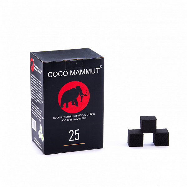 Уголь Cocomammut 25мм для кальяна - 1кг (72 шт) в Луганске
