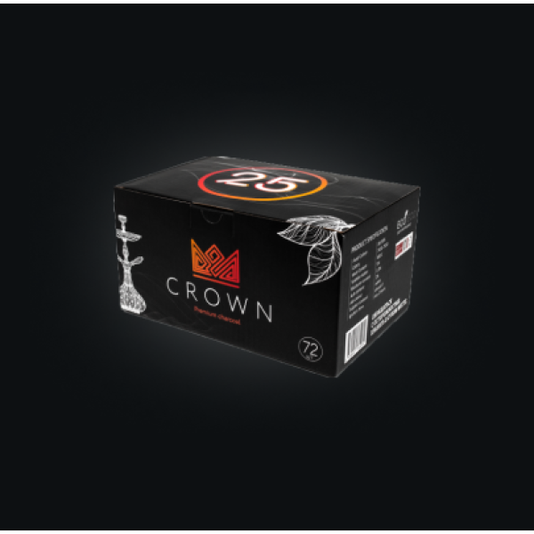 Уголь Crown 25 мм для кальяна (72 шт.) в Луганске