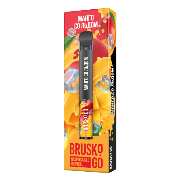 Одноразовая электронная сигарета Brusko Go Манго Со Льдом 800 затяжек в Луганске