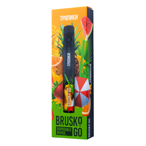 Одноразовая электронная сигарета Brusko Go Тропики 800 затяжек в Луганске