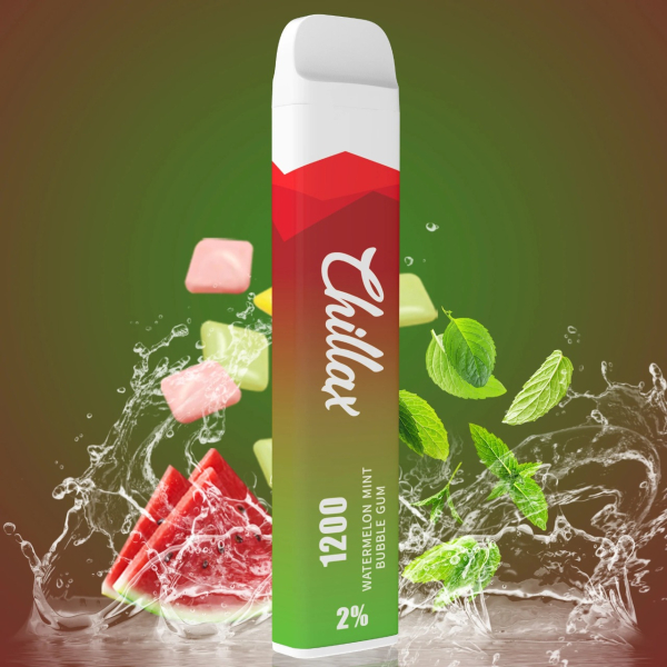Chillax Watermelon Mint bubble gum (Арбуз Мятная жвачка), 1200 тяг в Луганске