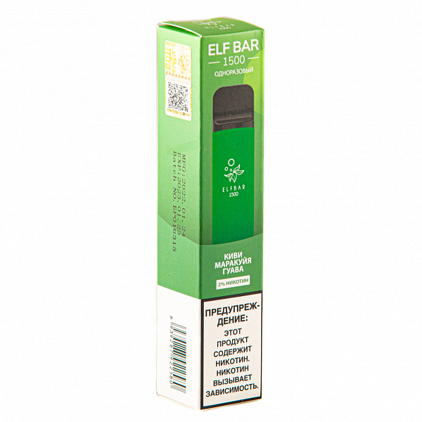 ELFBAR KIWI PASSION FRUIT GUAVA, 1500 тяг в Луганске