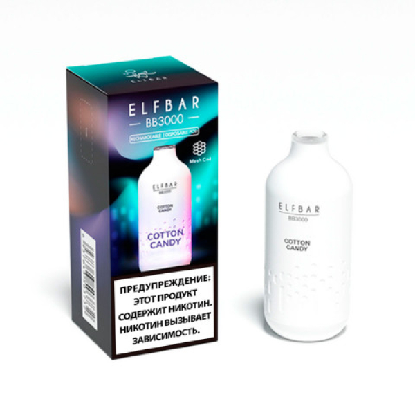 Elfbar BB3000 Сахарная вата, 3000 тяг в Луганске