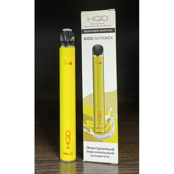 HQD melo banana milk (банановое молочко) 1000 затяжек в Луганске