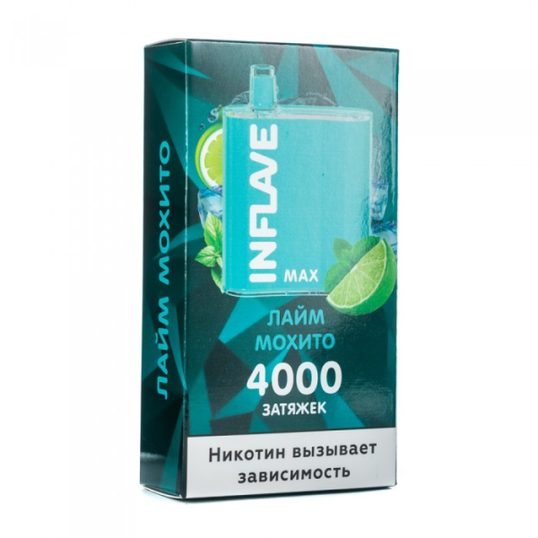 INFLAVE MAX Лайм мохито, 4000 тяг в Луганске
