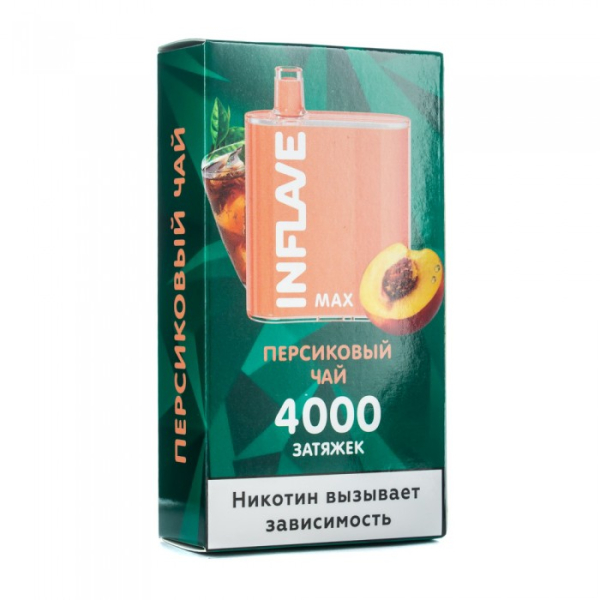 INFLAVE MAX Персиковый чай, 4000 тяг в Луганске