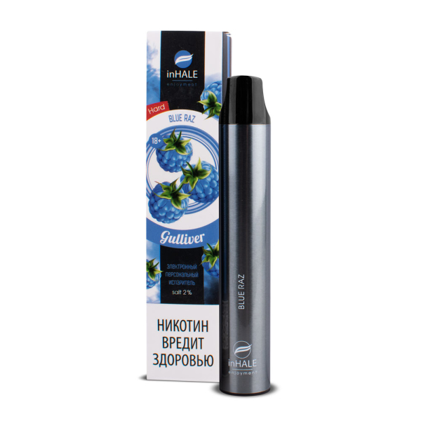 inHale Guliver Hard Blue Razz (Ежевика) 1500 затяжек в Луганске