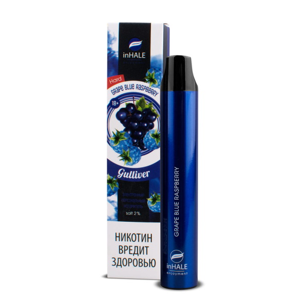 inHale Guliver Hard Grape Blue Raspberry (Ежевика С Виноградом) 1500 затяжек в Луганске