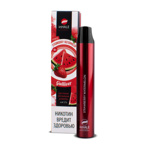 inHale Guliver Hard Strawberry Watermelon (Клубника Арбуз) 1500 затяжек в Луганске