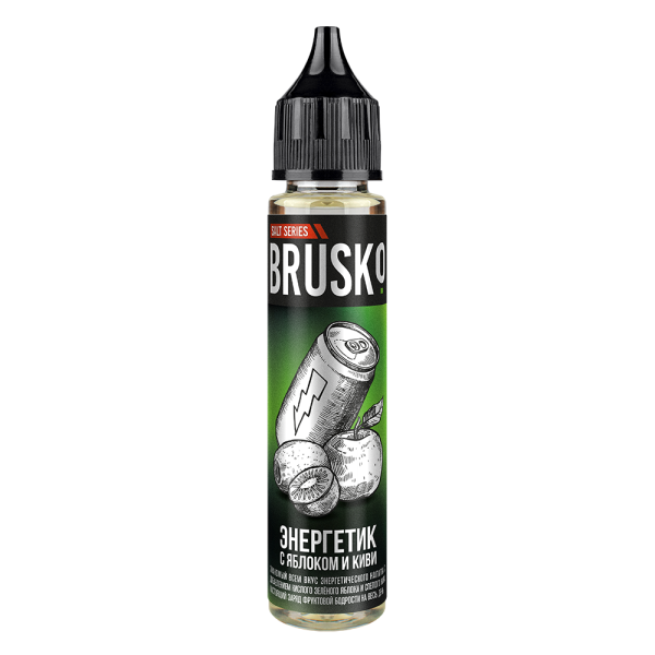 Жидкость Brusko Salt Энергетик С Яблоком И Киви 30 мл в Луганске
