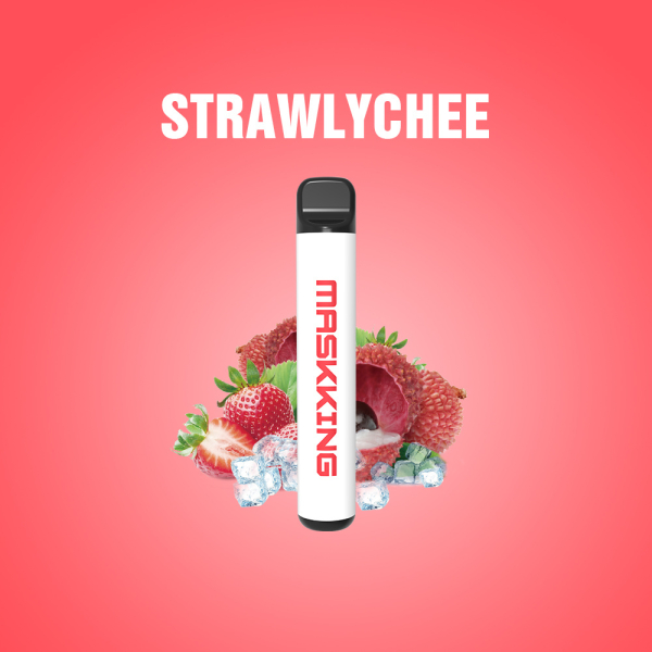 Одноразовая электронная сигарета Maskking High Pro Strawlychee (Клубника Личи) 1000 затяжек в Луганске
