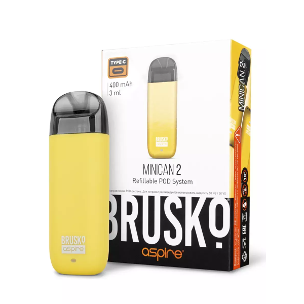 Brusko MINICAN 2 (400 мАч, Желтый) в Луганске