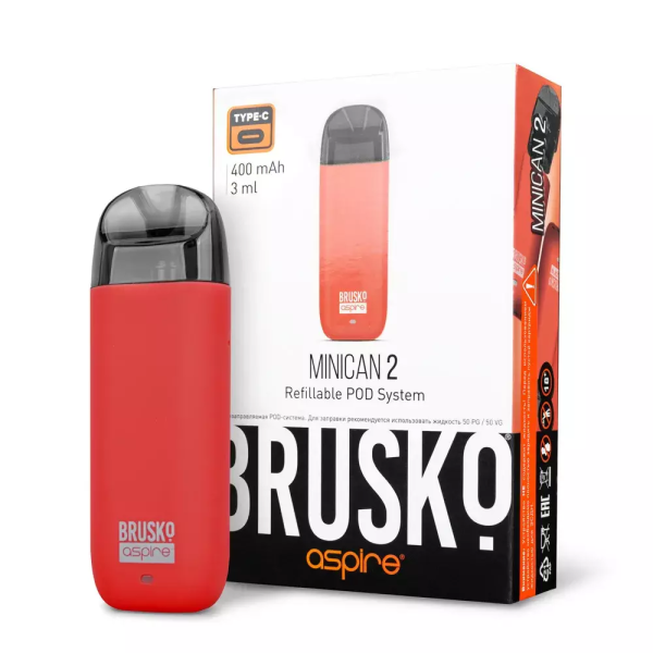 Brusko MINICAN 2 (400 мАч, Красный) в Луганске