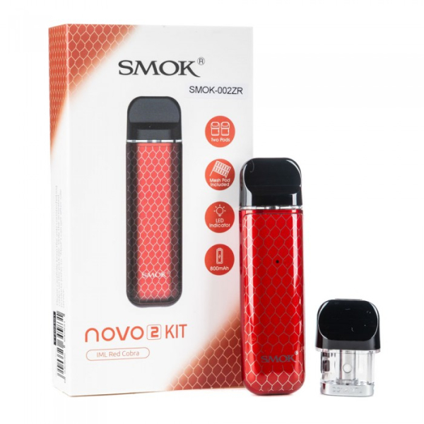 POD-система SMOK Novo 2 Pod 800 mAh Red Carbon в Луганске