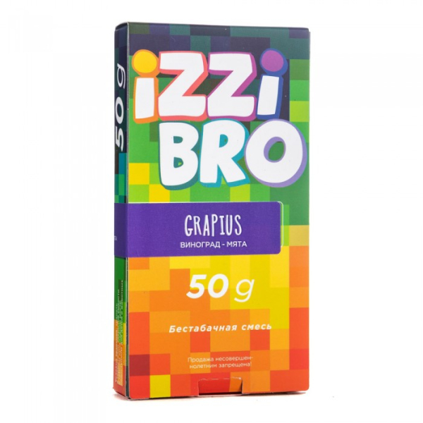 Смесь IZZIBRO GRAPIUS (Виноград Мята) 50 гр в Луганске