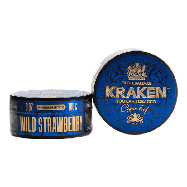 Табак Kraken Medium Seco wild strawberry (Земляника) 100 гр в Луганске