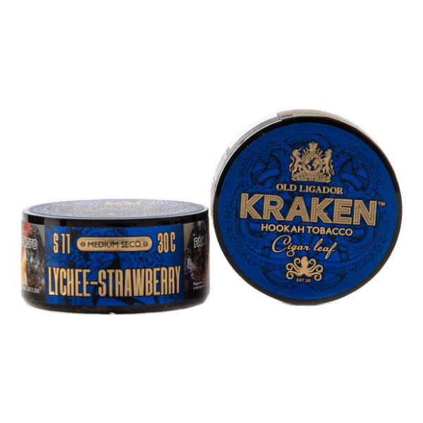 Табак Kraken Medium Seco Lychee strawberry (Личи и клубника) 30 гр в Луганске