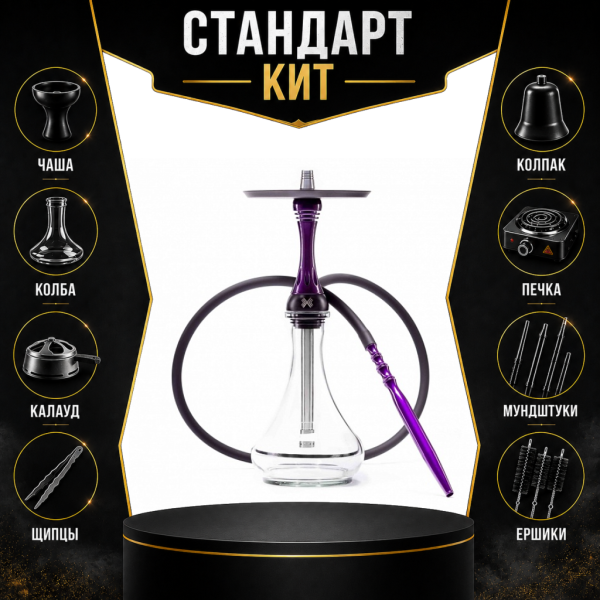 Набор с кальяном  Alpha Hookah X Purple СТАНДАРТ в Луганске