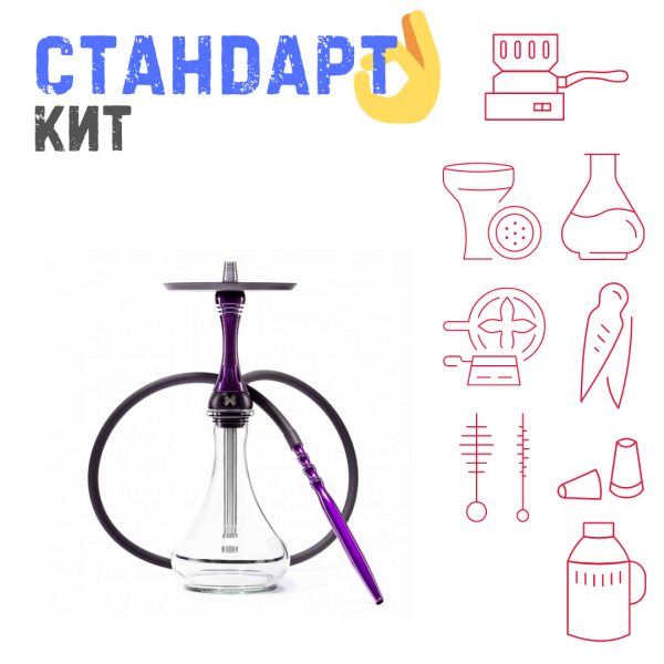 Набор с кальяном  Alpha Hookah X Purple СТАНДАРТ в Луганске