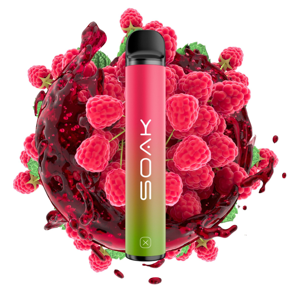 SOAK X Raspberry Soda (Малиновая газировка), 1500 тяг в Луганске