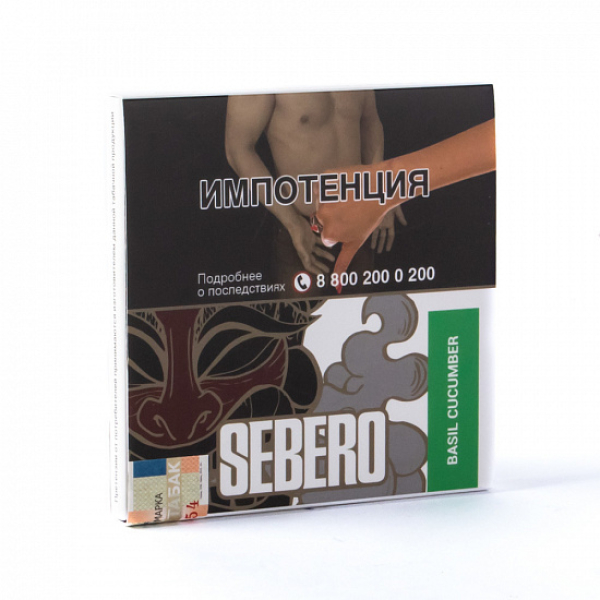 Табак SEBERO BASIL CUCUMBER 40 грамм в Луганске