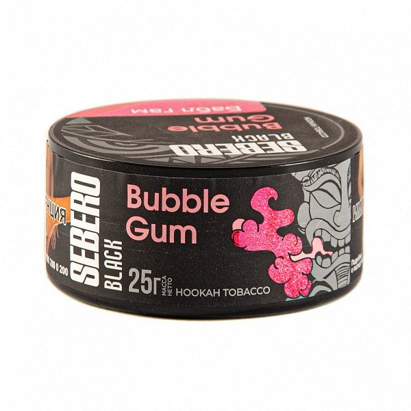 Табак SEBERO BLACK BUBBLE GUM 25 гр в Луганске