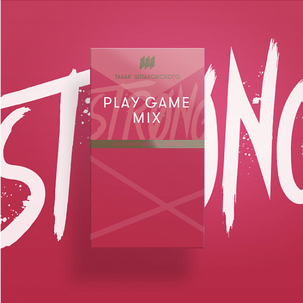 Табак Шпаковского Strong Play game mix (Апельсин Малина Холод) 40 гр в Луганске