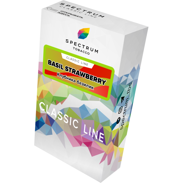 Табак Spectrum Classic current basil steawberry 40 грамм в Луганске