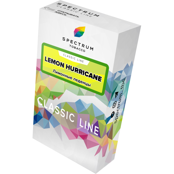 Табак Spectrum Classic lemon hurricane 40 грамм в Луганске