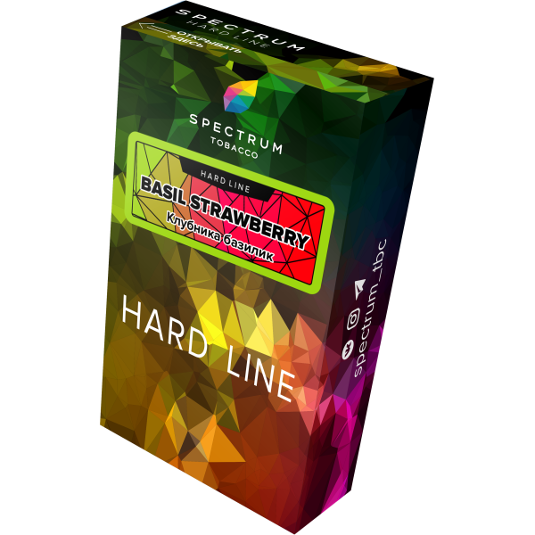 Табак Spectrum Hard basil strawberry 40 грамм в Луганске