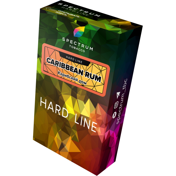 Табак Spectrum Hard caribbean rum 40 грамм в Луганске