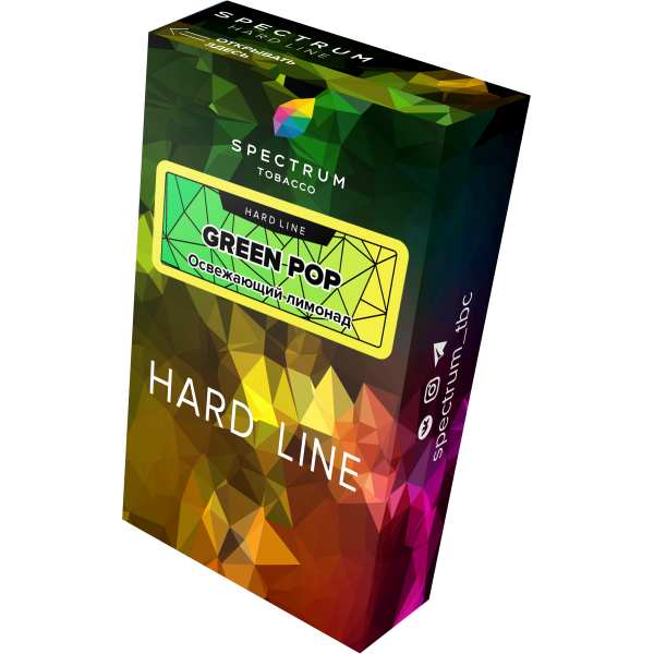 Табак Spectrum Hard green pop 40 грамм в Луганске