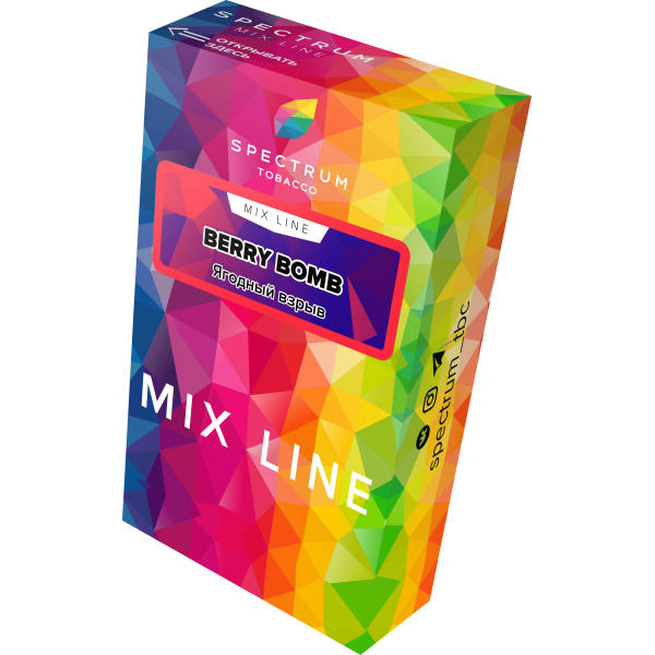 Табак Spectrum Mix Line Berry Bomb 40 грамм в Луганске