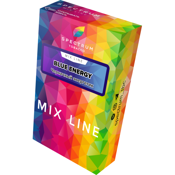 Табак Spectrum Mix Line Blue Energy 40 грамм в Луганске