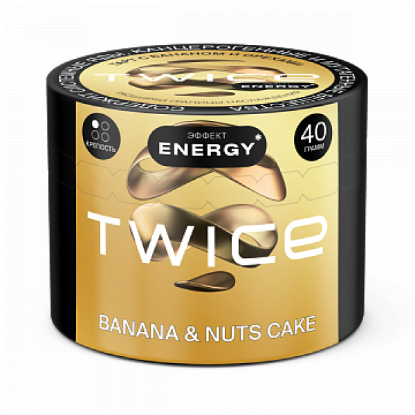 Табак TWICE Banana Nuts Cake (Пирог с бананом и орехами) 40 гр в Луганске