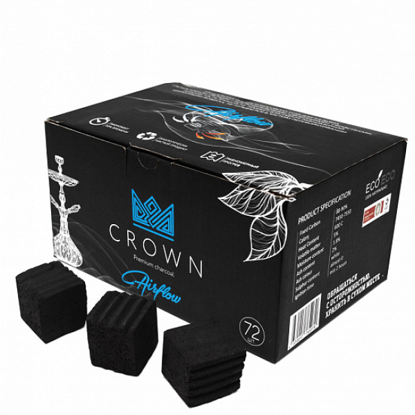 Кокосовый уголь Crown Air-Flow 25 мм в Луганске