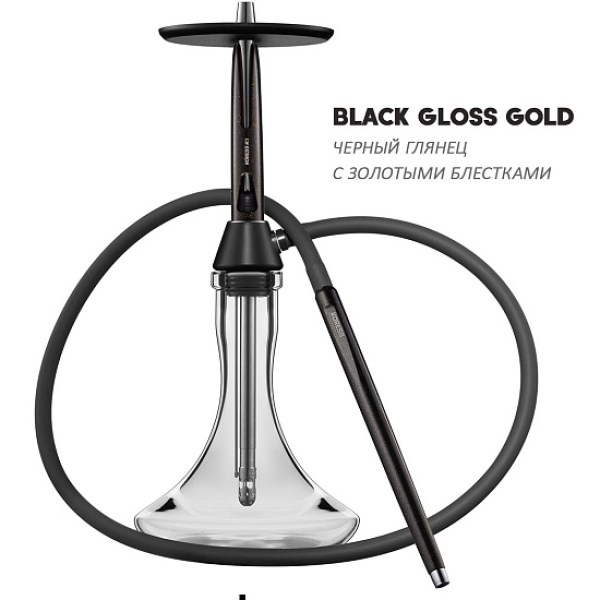Кальян Koress K3 Black Gloss (Черный,Золотой, 48 см) в Луганске