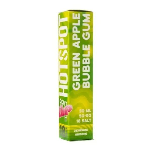 Жидкость HOTSPOT Chow Green Apple Bubble Gum 30 мл в Луганске