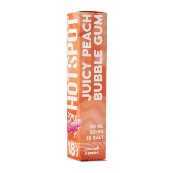 Жидкость HOTSPOT Chow Juicy Peach Bubble Gum 30 мл в Луганске