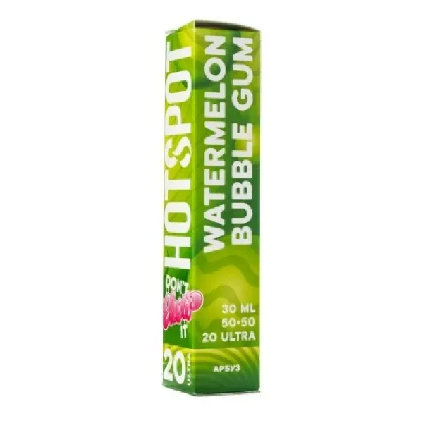 Жидкость HOTSPOT Chow Ultra Watermelon Bubble Gum 30 мл в Луганске